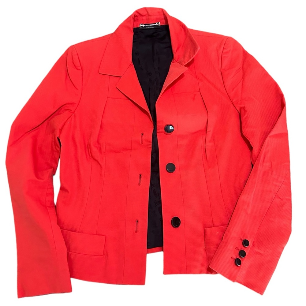 Gucci Women’s Red Blazer With Black Buttons